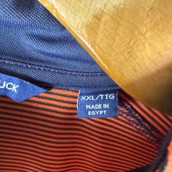 Cutter & Buck Pullover Mens XXL Virtue Eco Pique Micro Stripe Recycled 3/4 Zip O - Picture 4 of 13